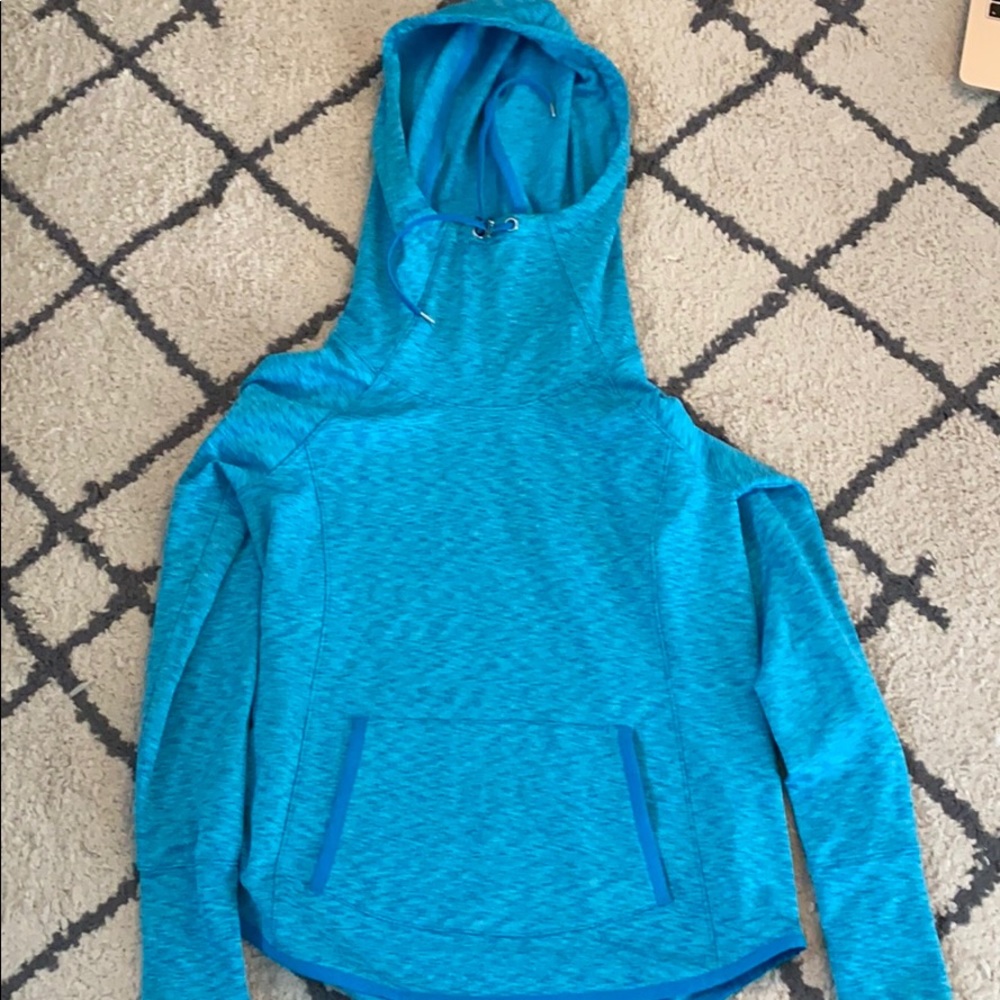 Athleta fleece funnel neck sweatshirt